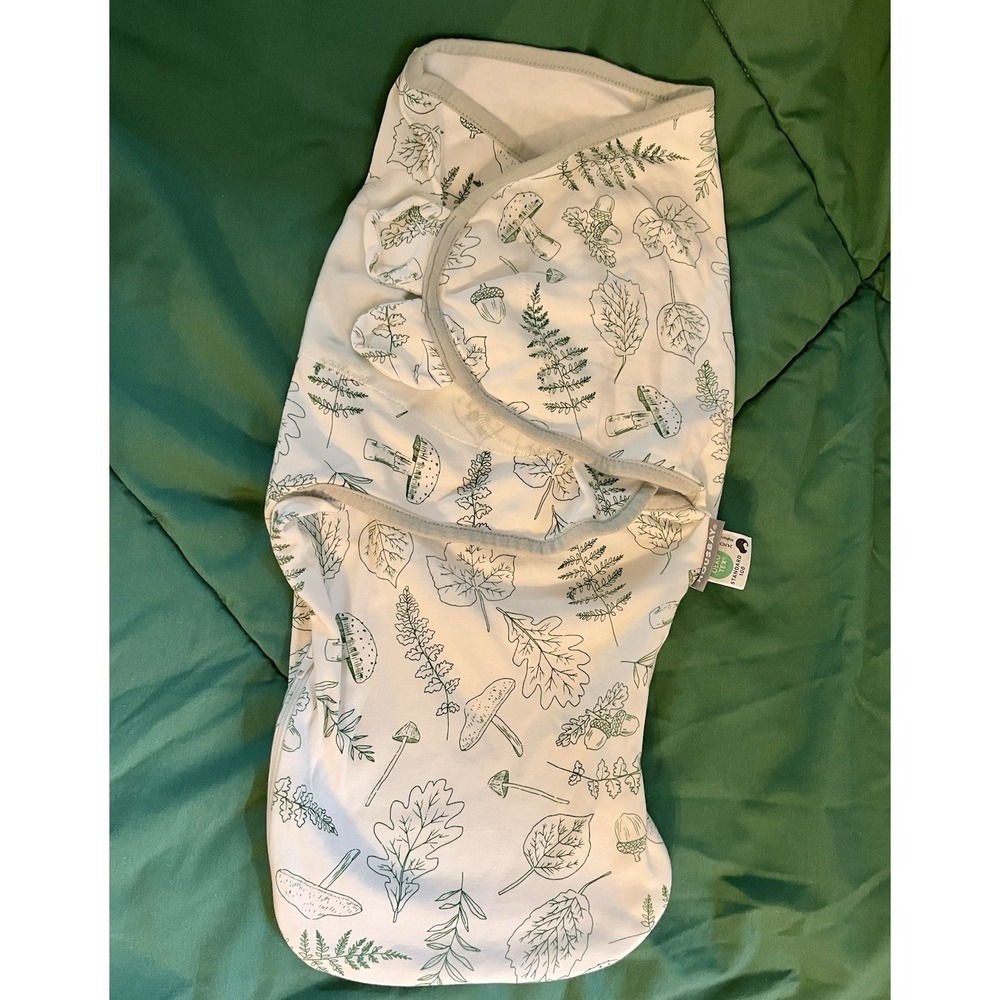 Adjustable Baby Swaddle Wrap Botanical Mushroom Nature OEKO-TEX Certification